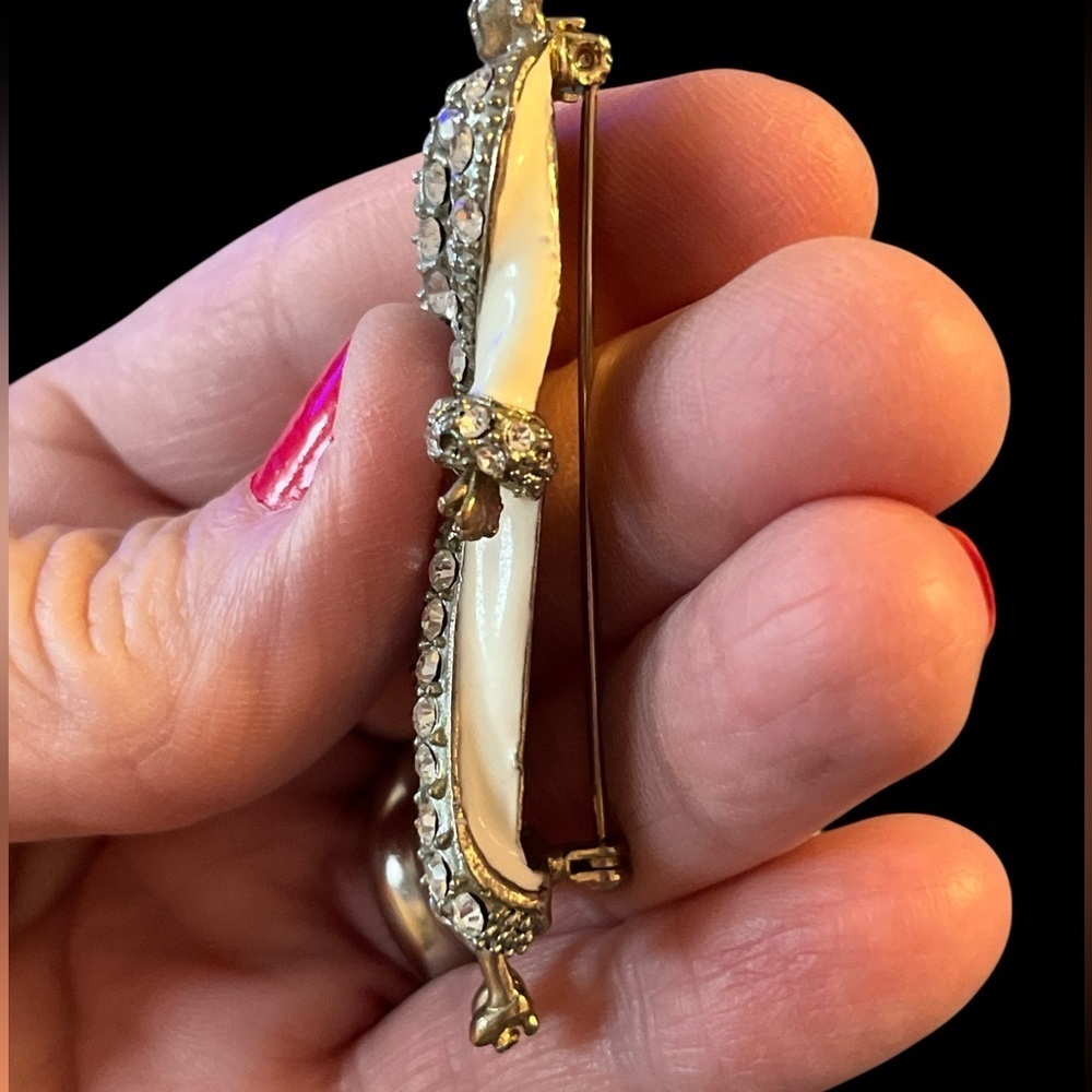 Vintage Art Deco Fancy Lady Brooch - Picture 4 of 5